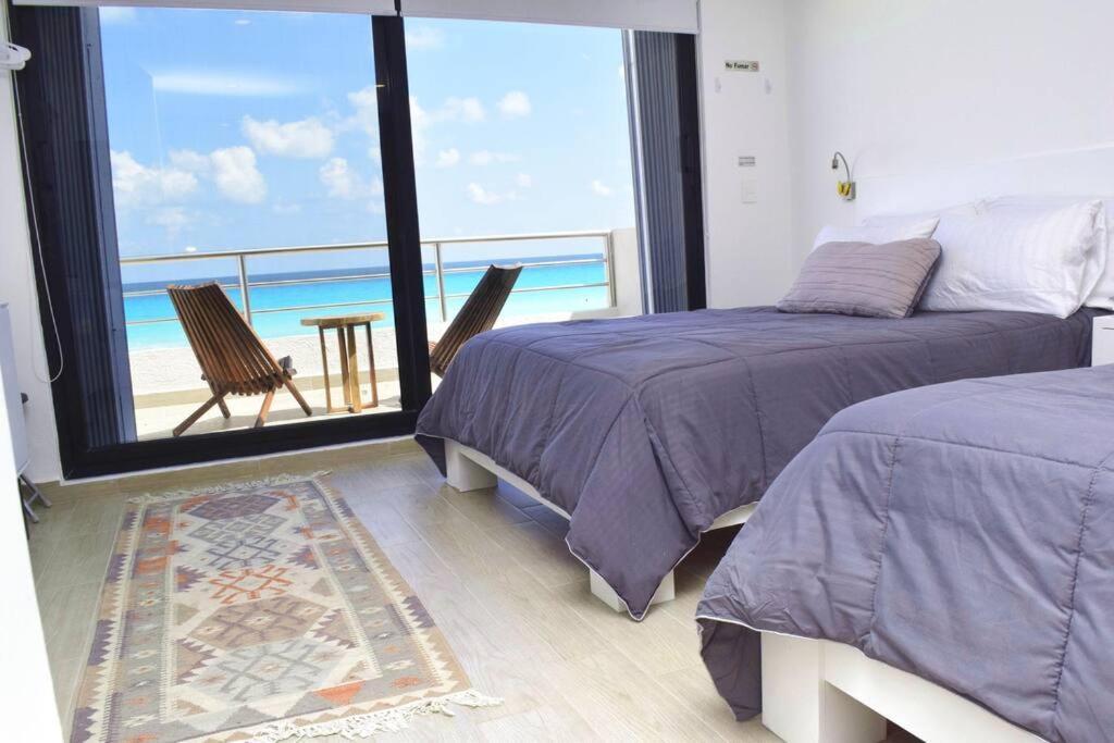 Ocean Front Villa Marlin, Best Location In Hotel Zone #109 Cancún Buitenkant foto